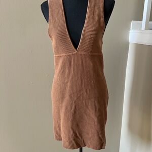 House of Harlow 1960 Tan Knit Dress